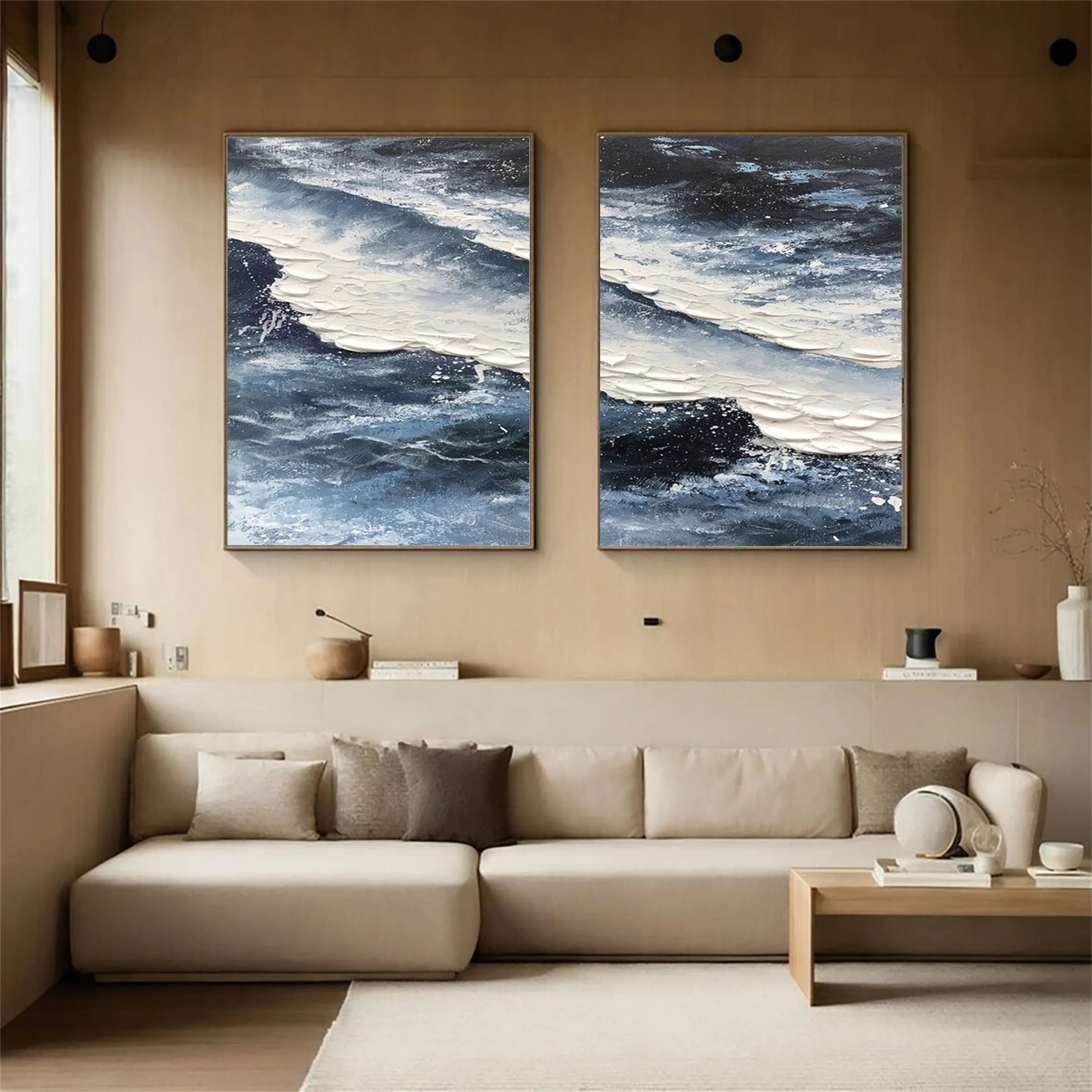 Sky And Ocean Painting Set of 2