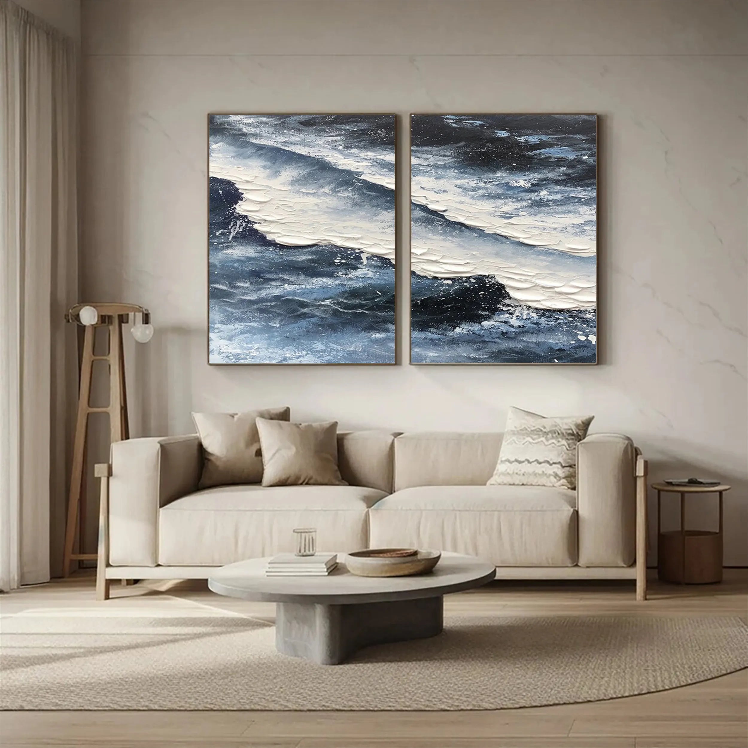 Sky And Ocean Painting Set of 2