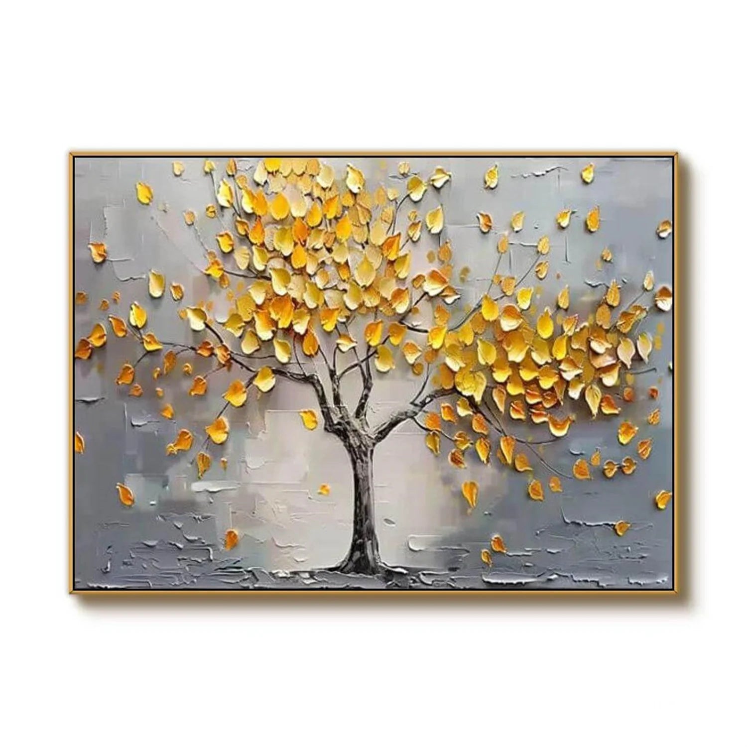 Colorful Tree And Flower Painting