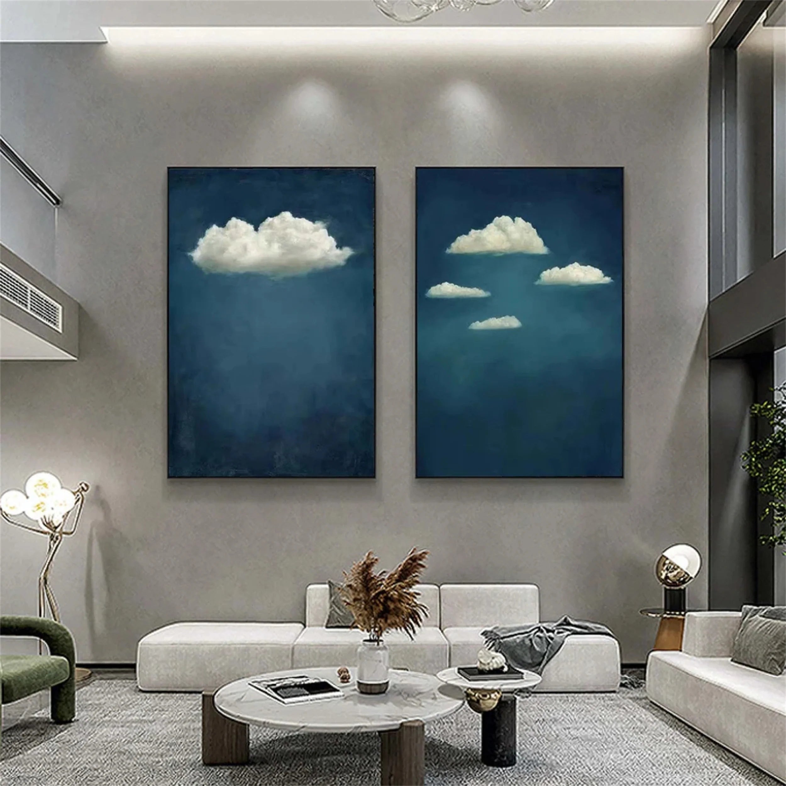 Sky And Ocean Painting Set of 2