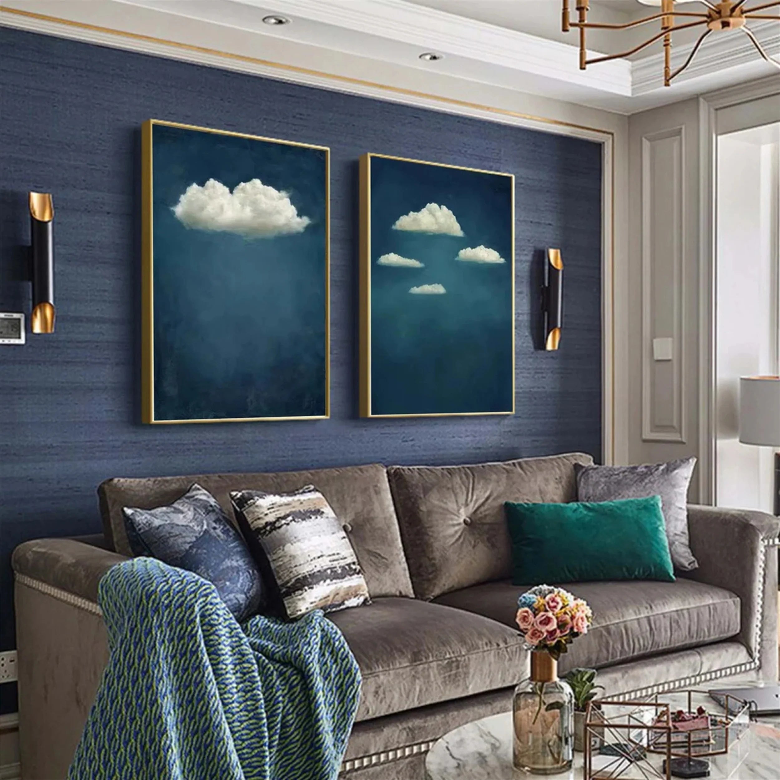 Sky And Ocean Painting Set of 2