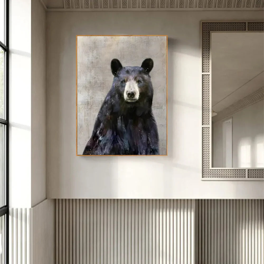 Abstract Animal Art Bear Texture Wall Art