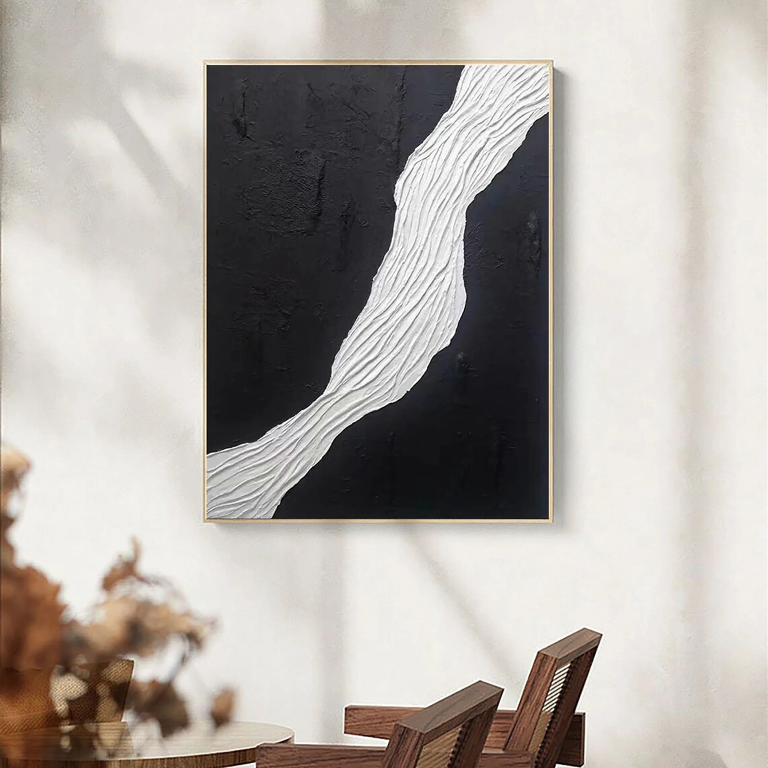 White Textured Minimalist Wall Art