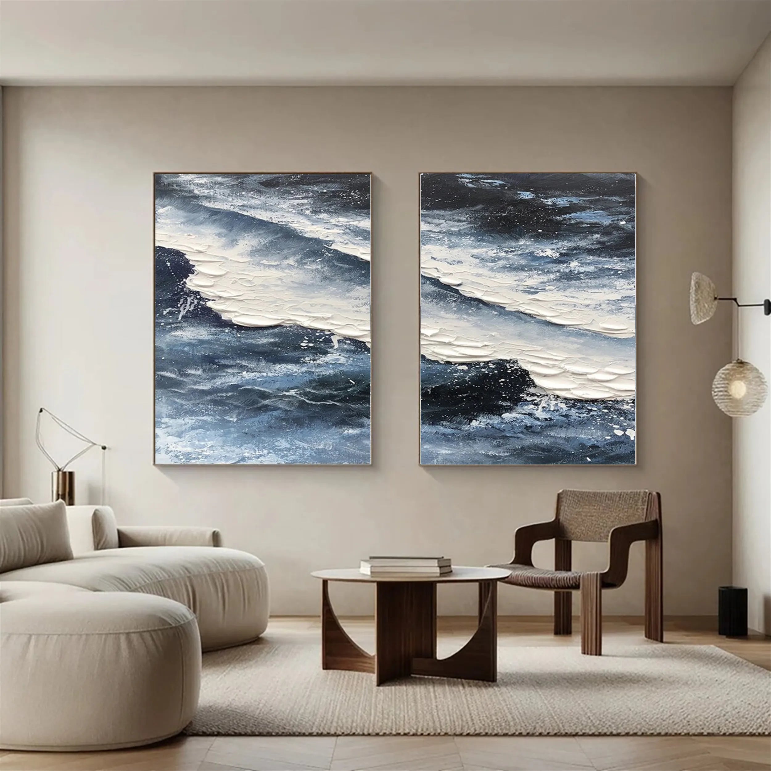 Sky And Ocean Painting Set of 2