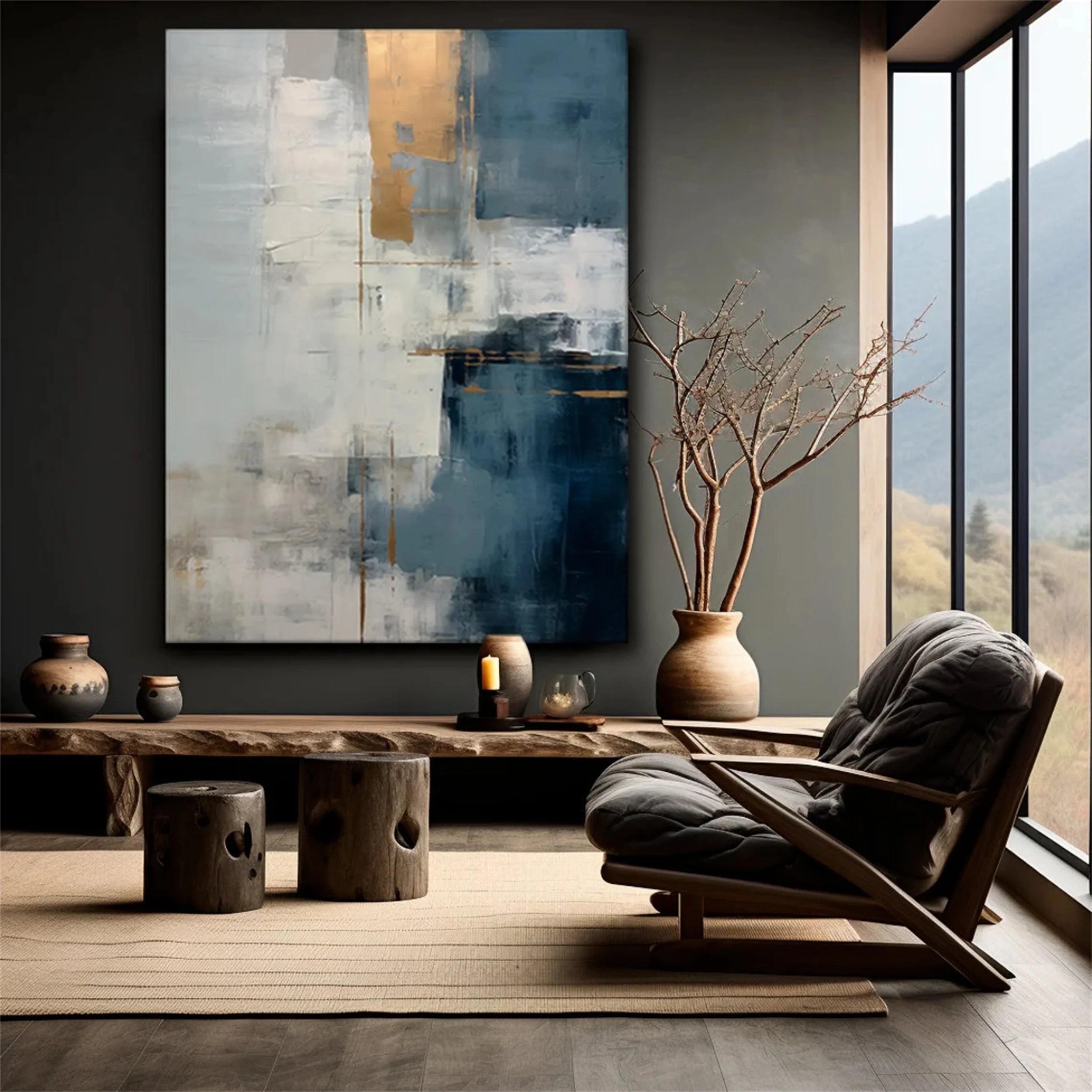 Wabi Sabi Abstract Wall Art