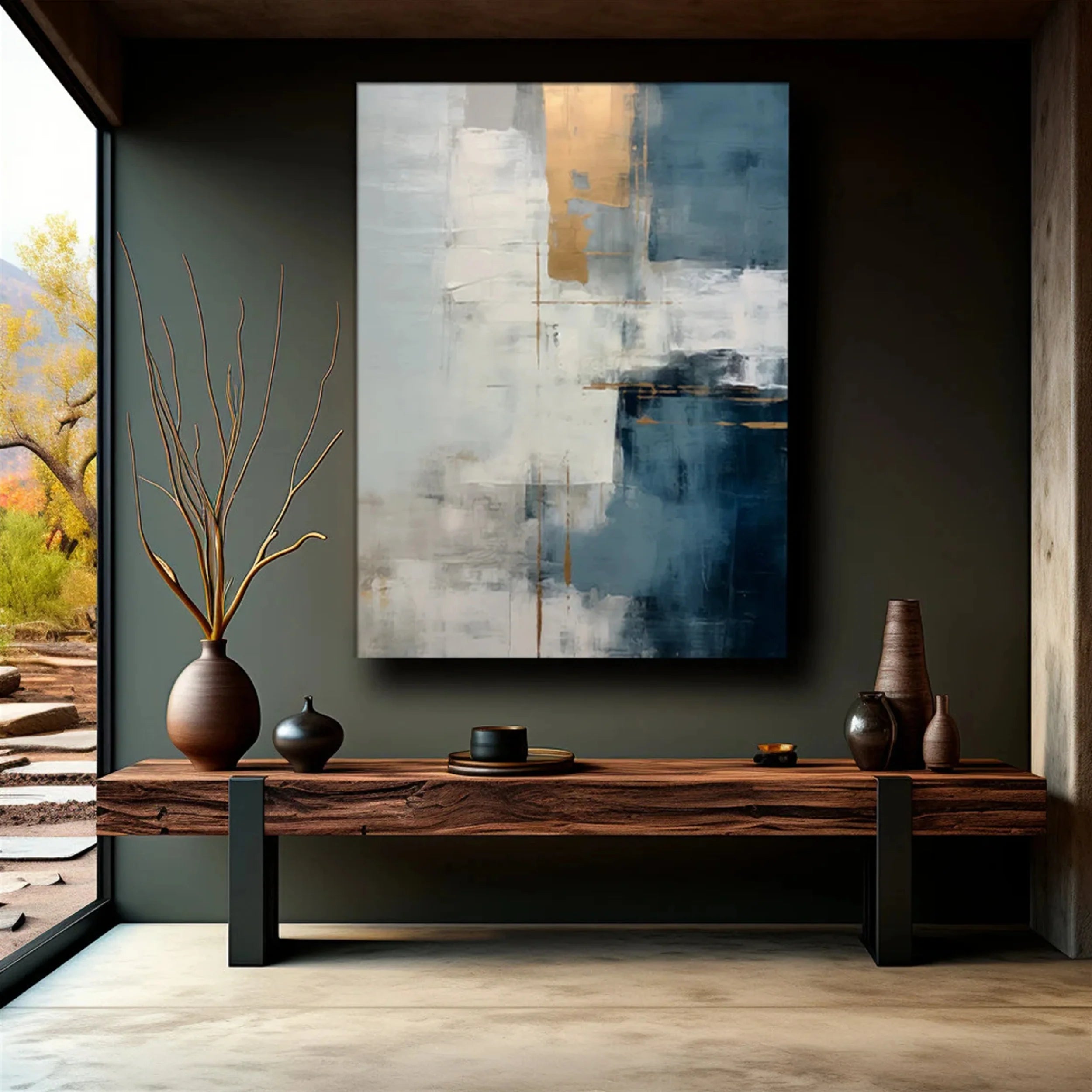 Wabi Sabi Abstract Wall Art