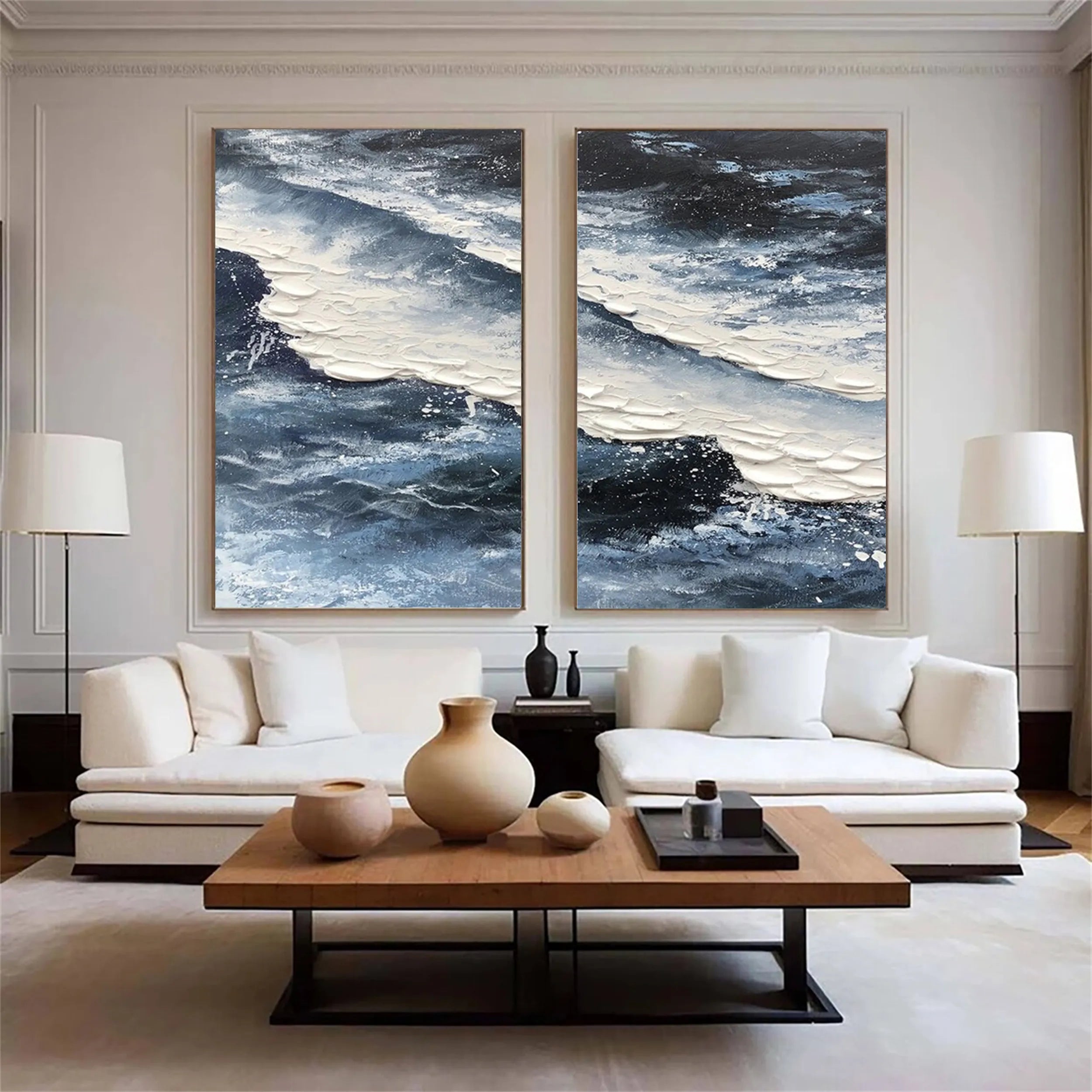 Sky And Ocean Painting Set of 2