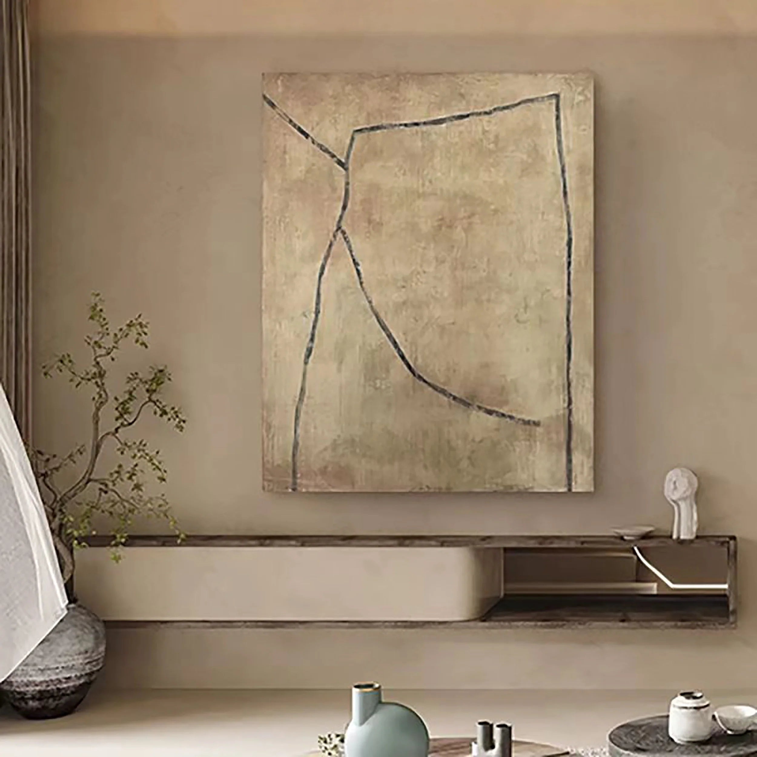 Wabi Sabi Abstract Wall Art