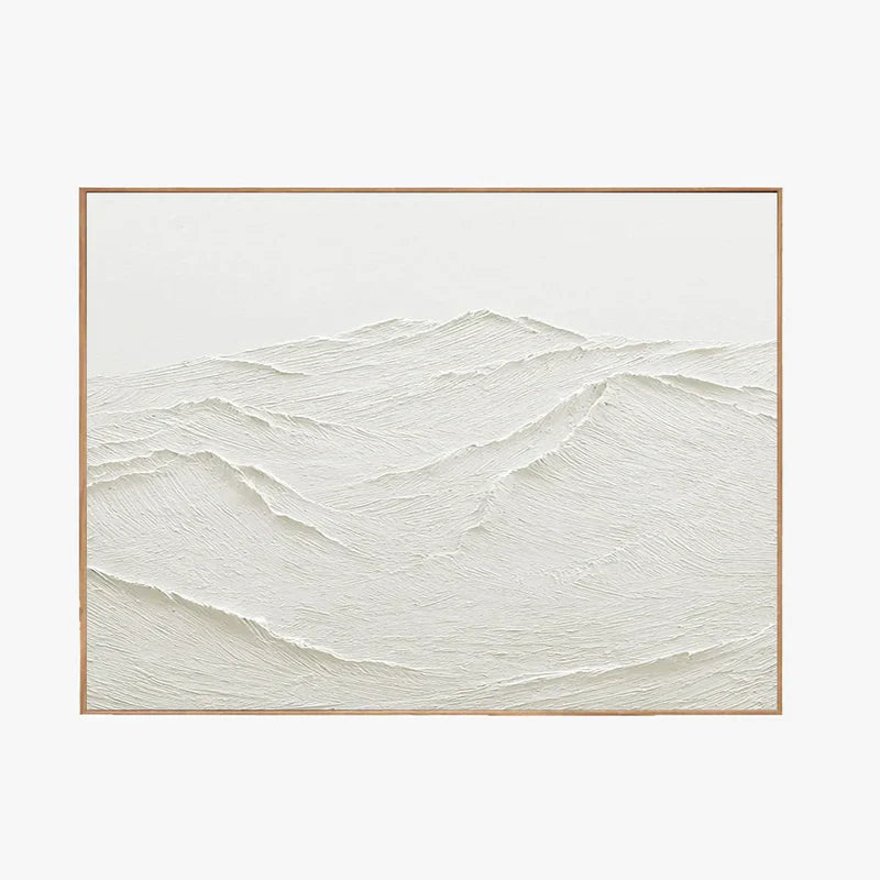 White Textured Minimalist Wall Art